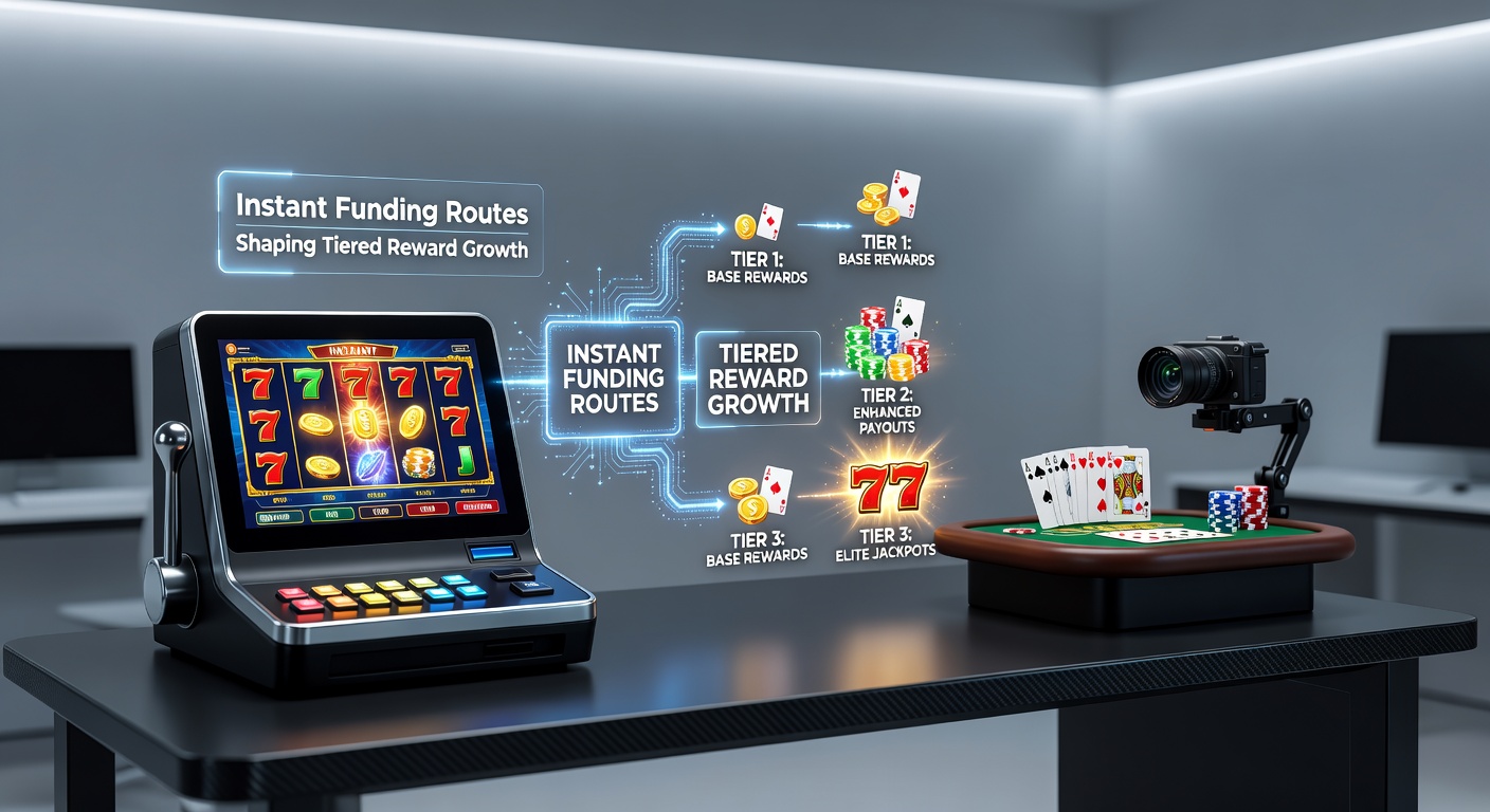 Darstellung von gestuften Belohnungssystemen und deren Verbindung zu Sofortzahlungen in Reel- und Dealer-Gaming