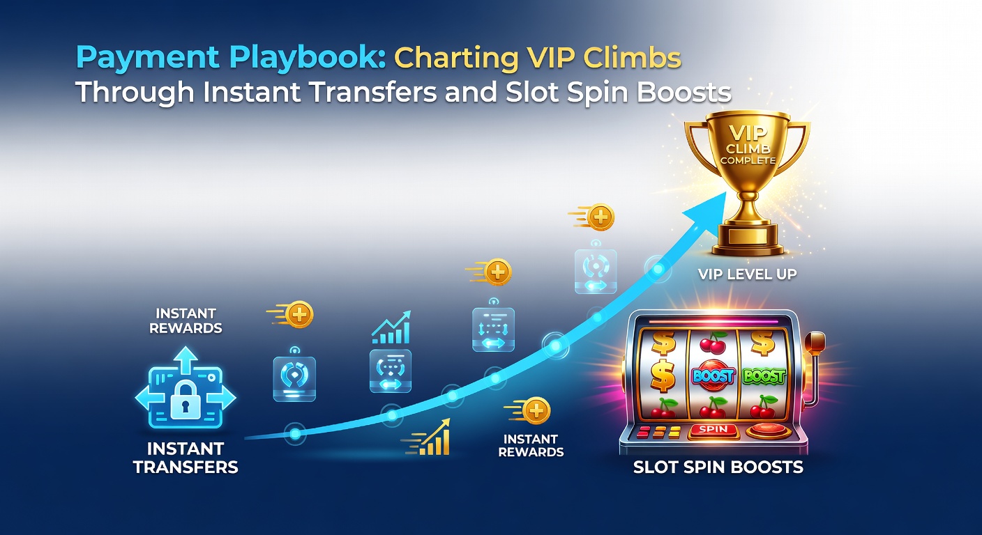 Detaillierte Darstellung von Slot-Maschinen mit Boost-Symbolen und Transfer-Icons auf VIP-Leiter